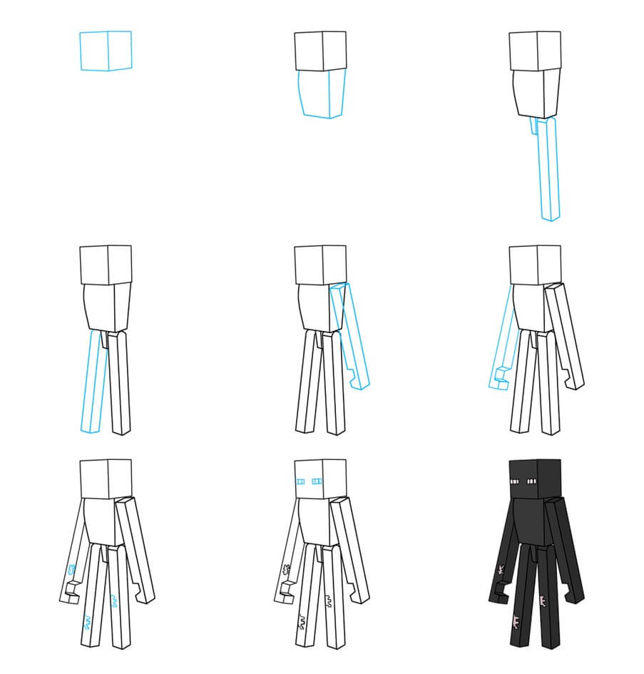 Enderman Drawing Ideas