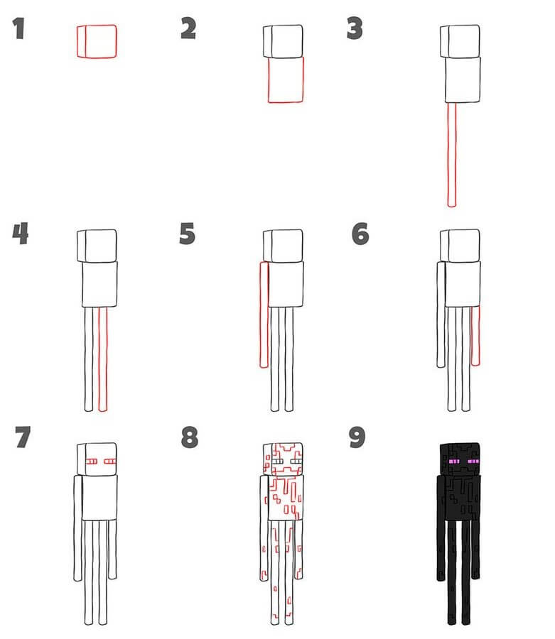 Enderman idea (4) Drawing Ideas