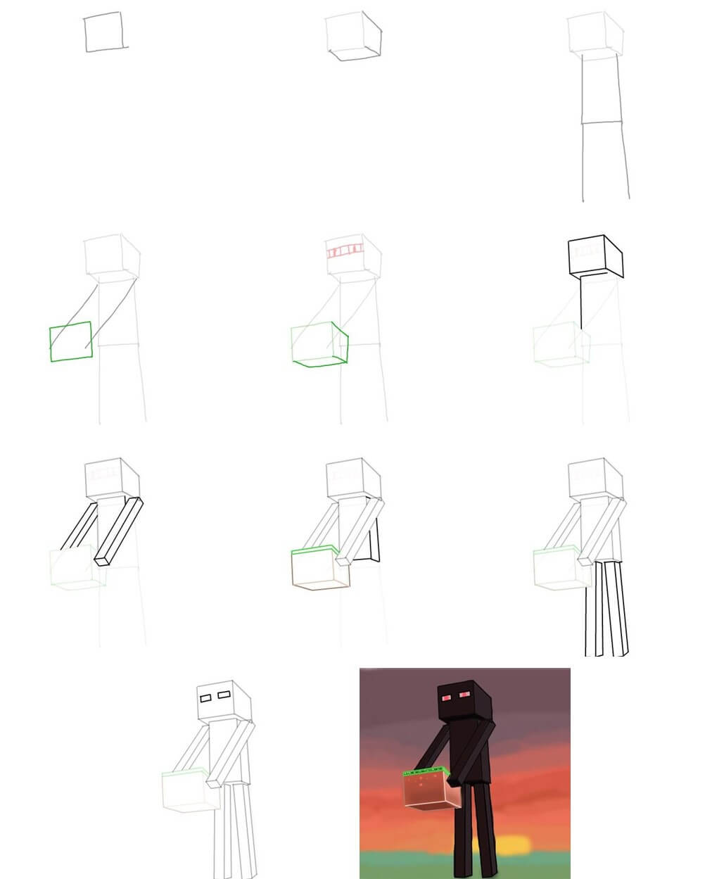 Enderman idea (9) Drawing Ideas