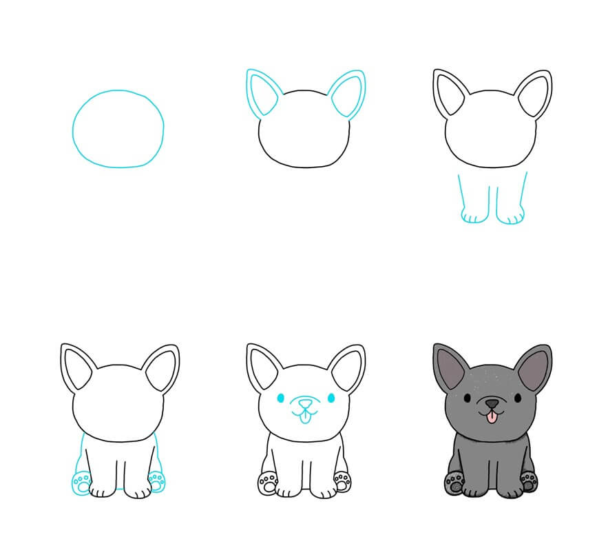 French Bulldog idea (11) Drawing Ideas