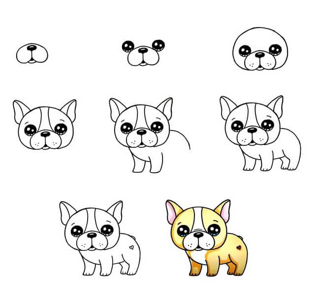 French Bulldog idea (12) Drawing Ideas