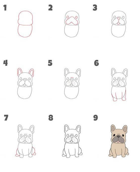 French Bulldog idea (4) Drawing Ideas