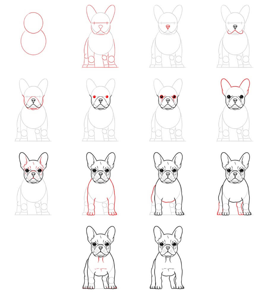 French Bulldog idea (5) Drawing Ideas