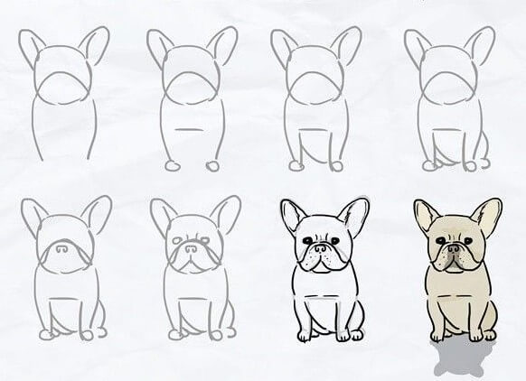 French Bulldog idea (6) Drawing Ideas