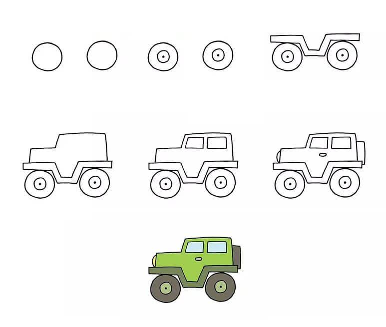 Jeep idea (10) Drawing Ideas