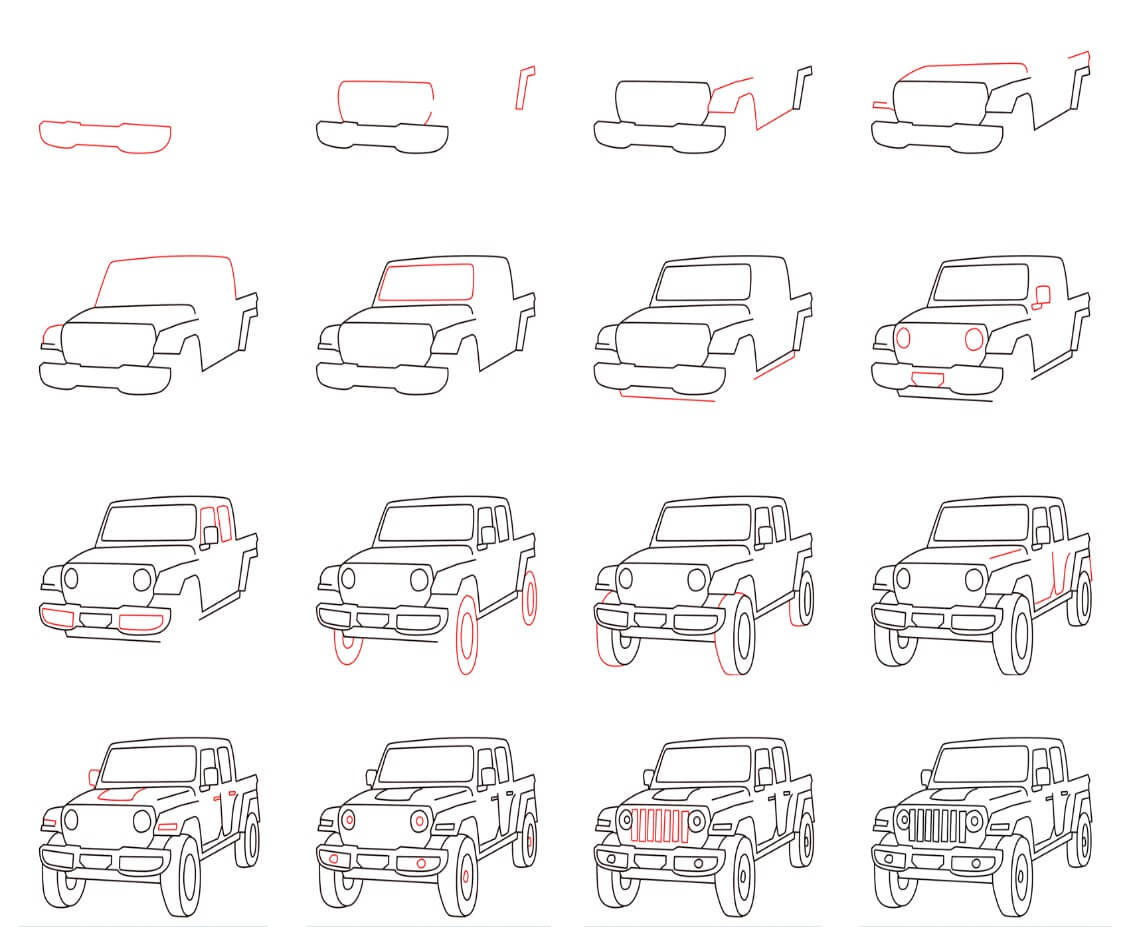 Jeep idea (11) Drawing Ideas