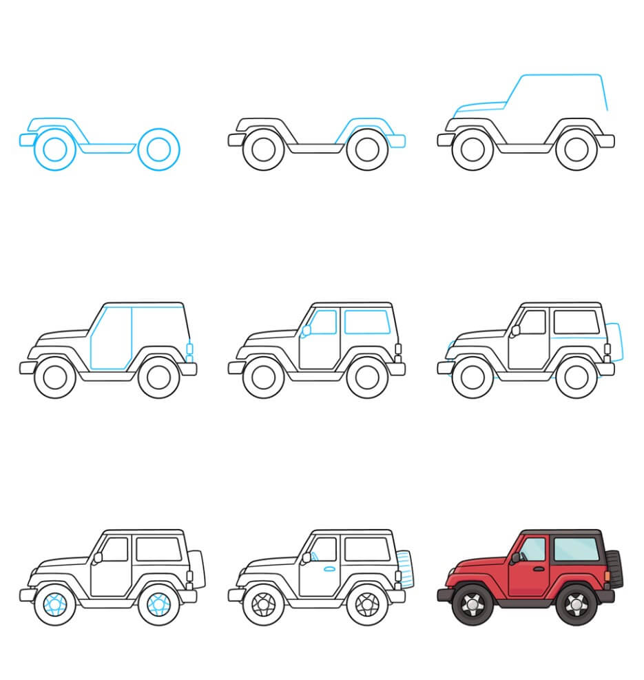 Jeep Drawing Ideas