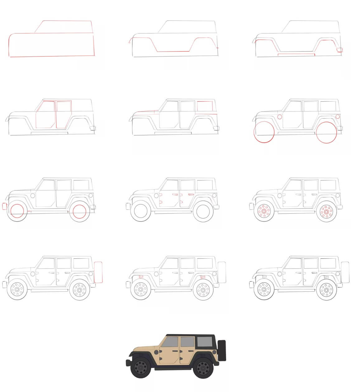 Jeep idea (8) Drawing Ideas