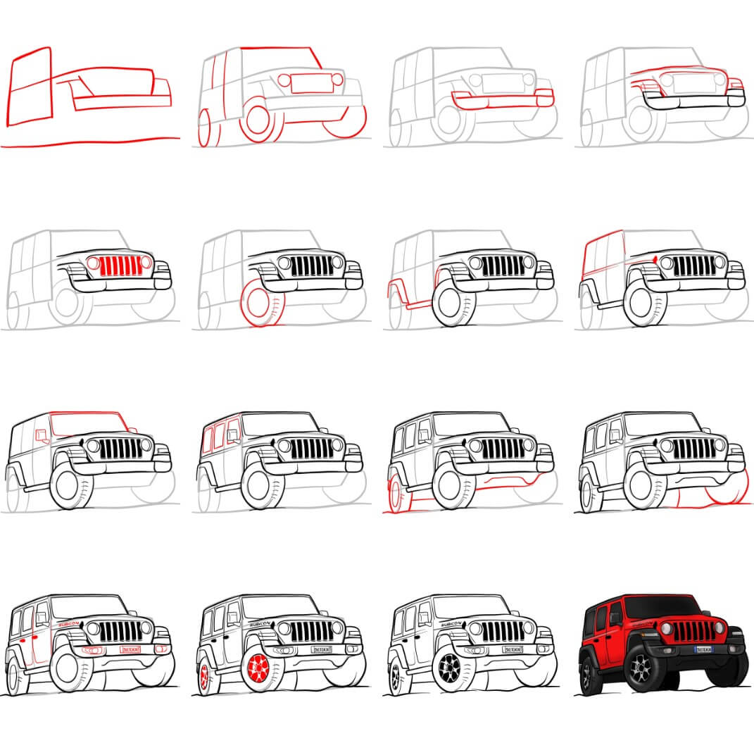 Jeep idea (9) Drawing Ideas