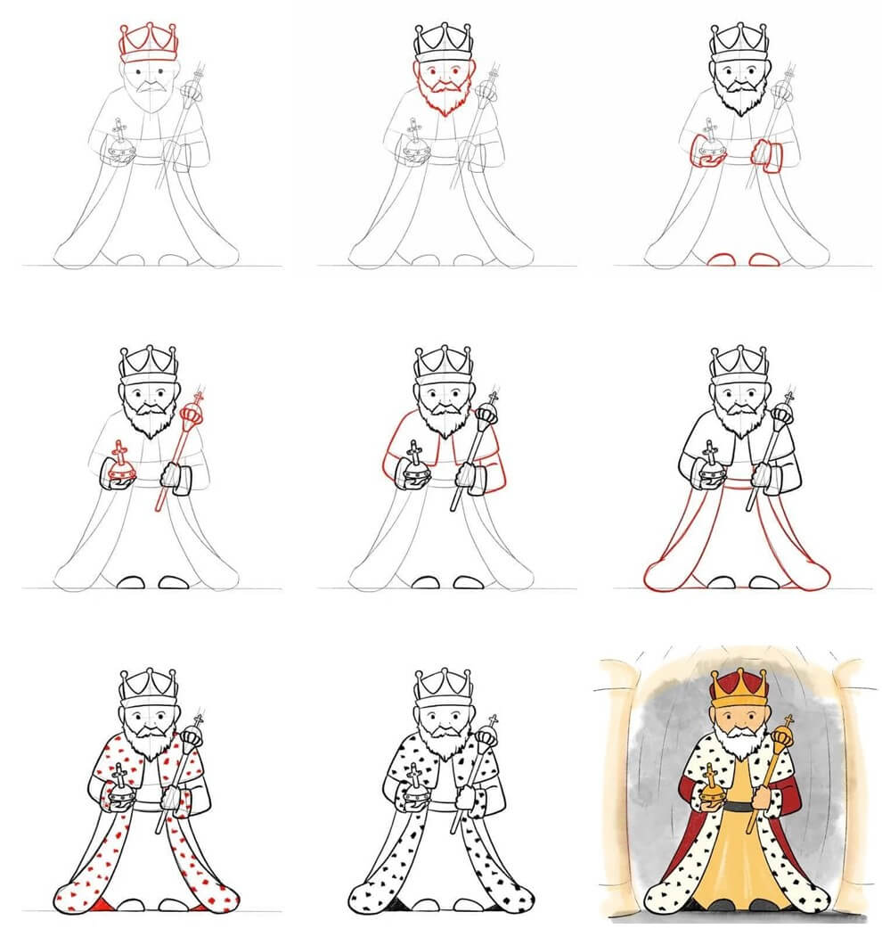 King Drawing Ideas