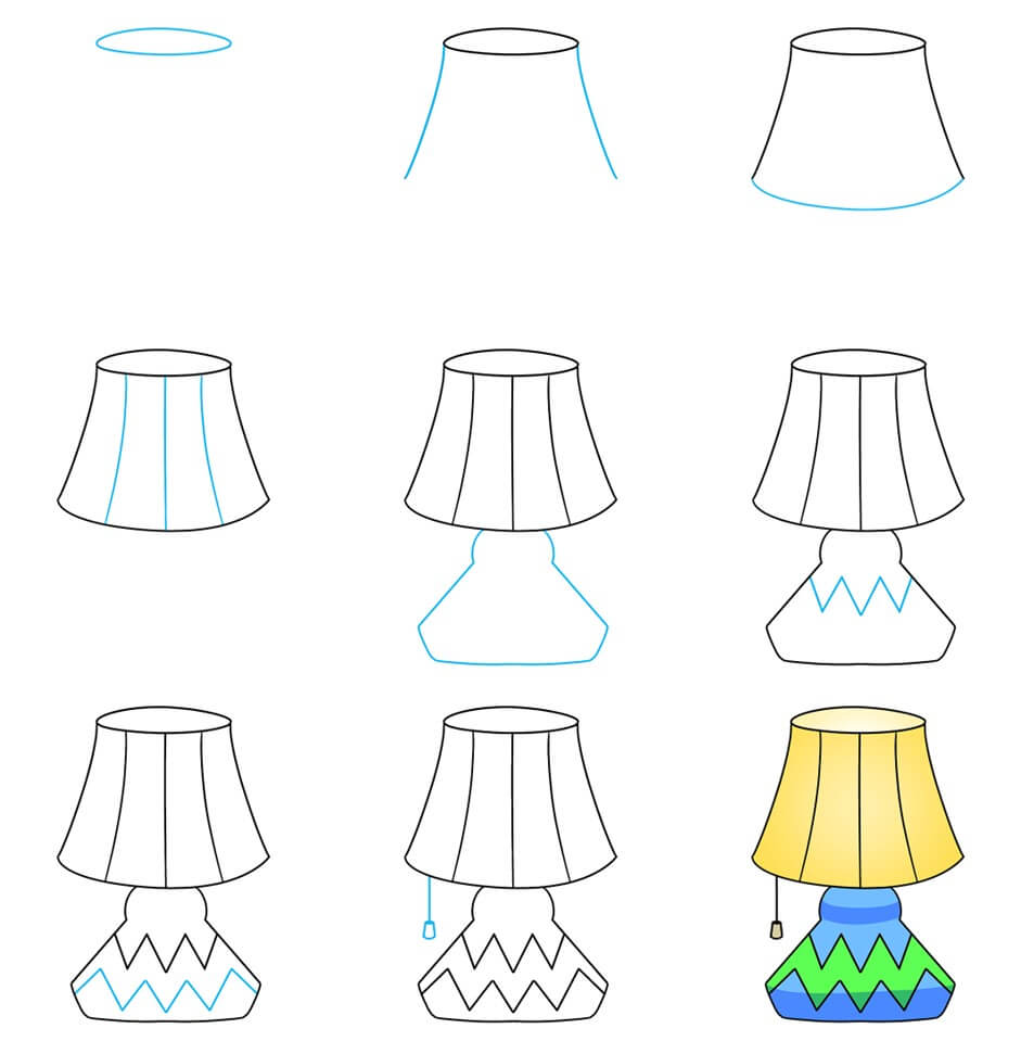 Lamp Drawing Ideas