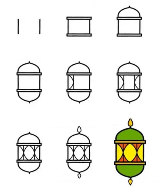 Lantern Drawing Ideas