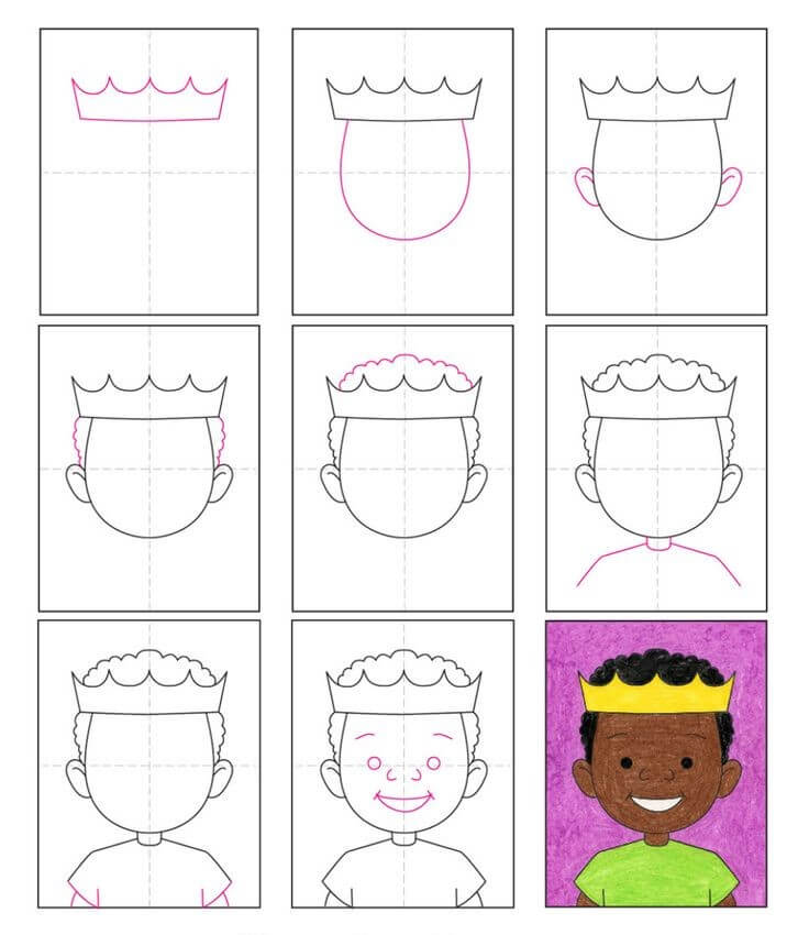 Lovely king Drawing Ideas