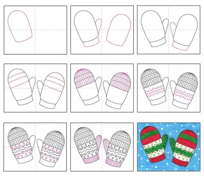 Mitten idea (5) Drawing Ideas