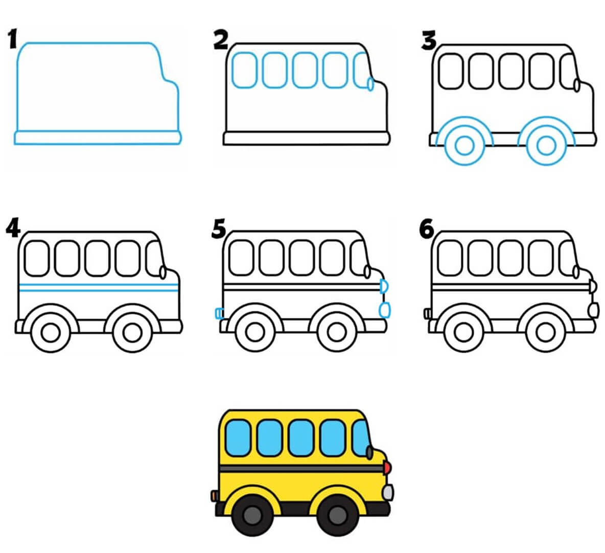 School Bus idea (7) Drawing Ideas