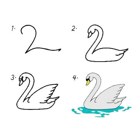 Swan idea (2) Drawing Ideas