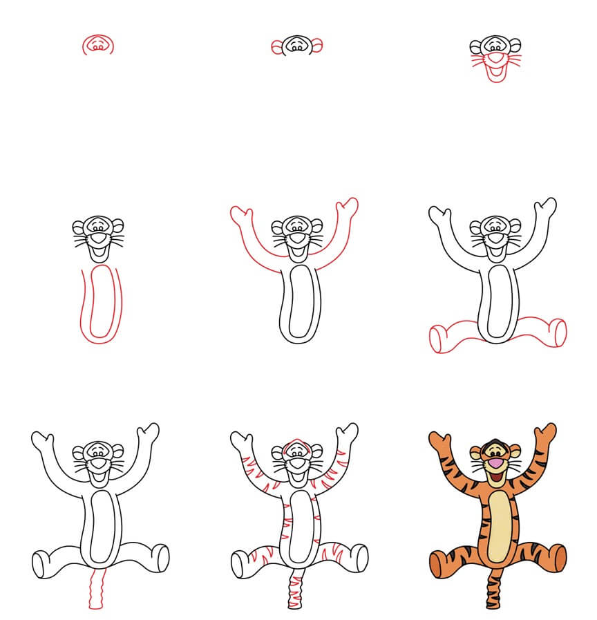 Tigger Drawing Ideas