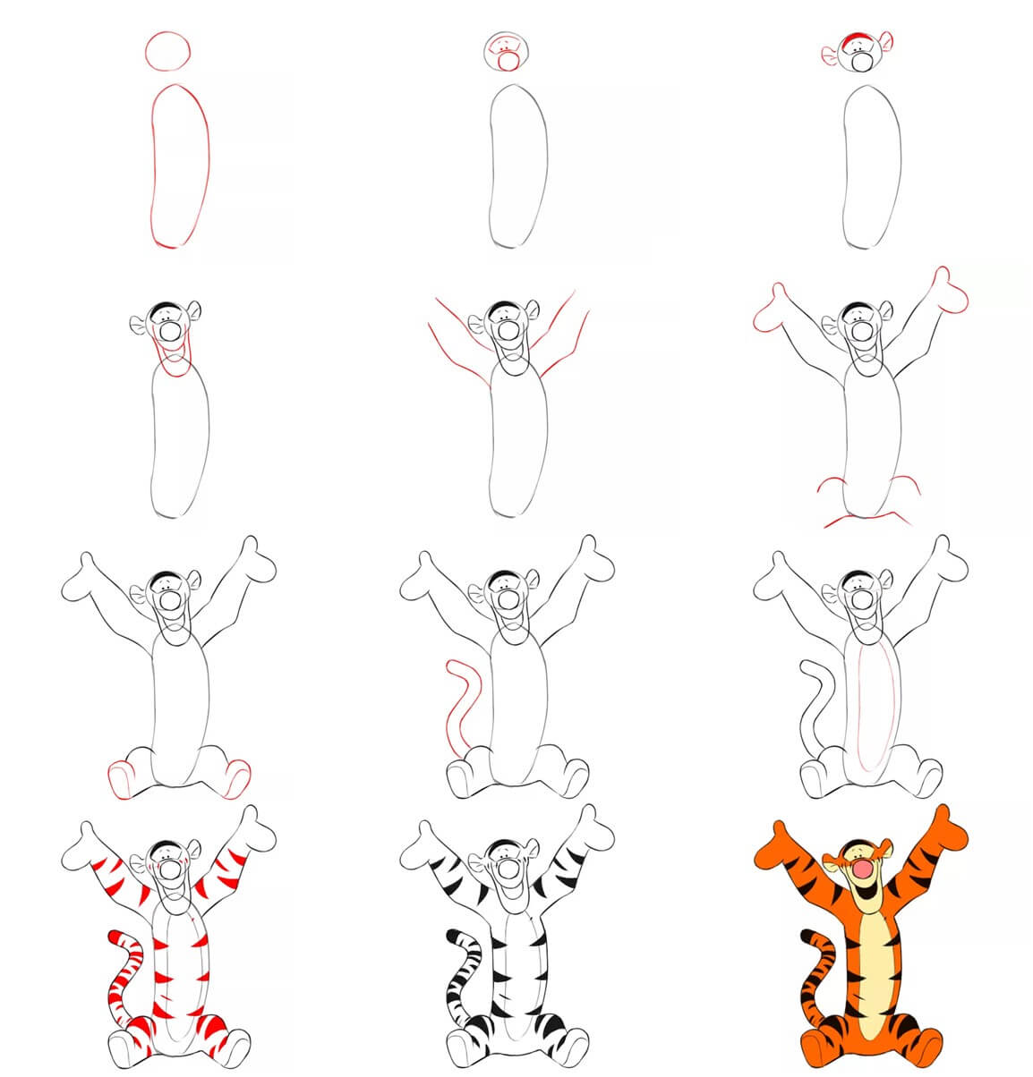 Tigger idea (5) Drawing Ideas