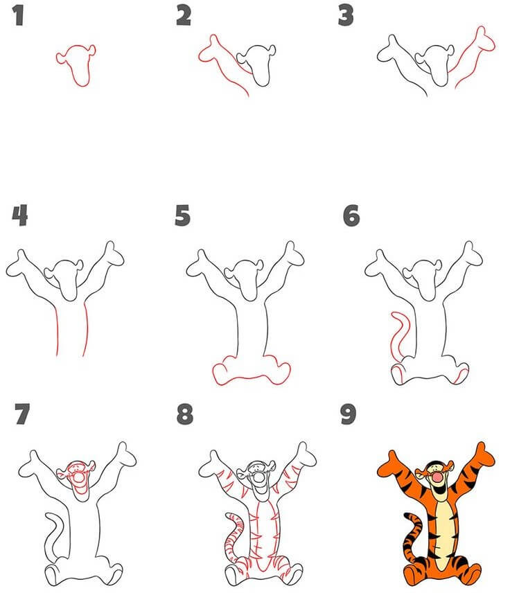 Tigger idea (6) Drawing Ideas