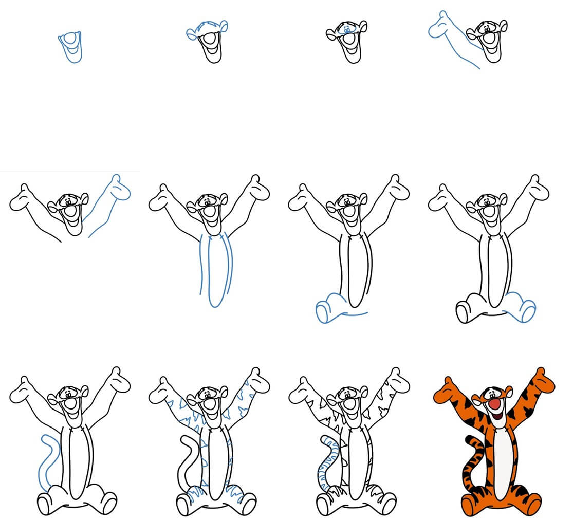 Tigger idea (9) Drawing Ideas