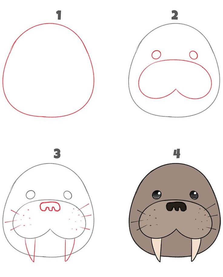 Walrus idea (6) Drawing Ideas