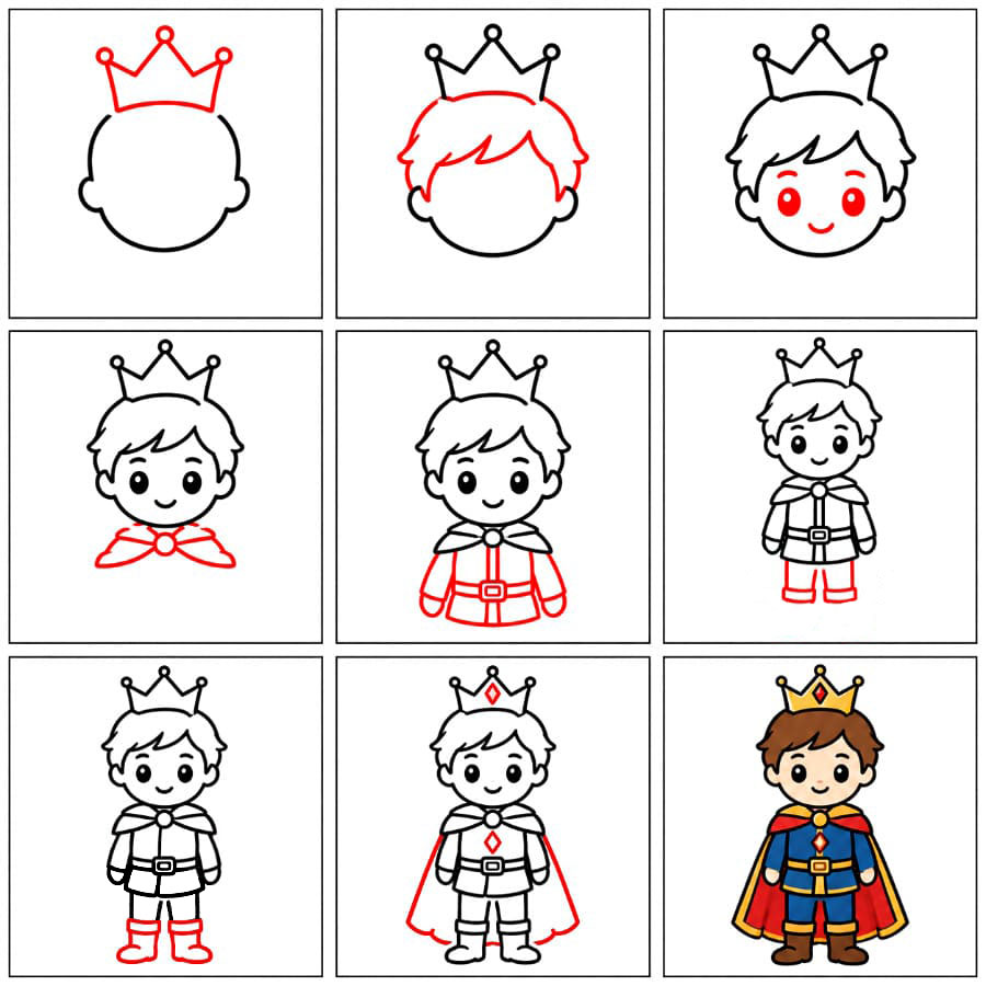 Free Prince Drawing Ideas