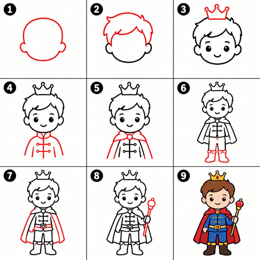 Friendly Prince Drawing Ideas