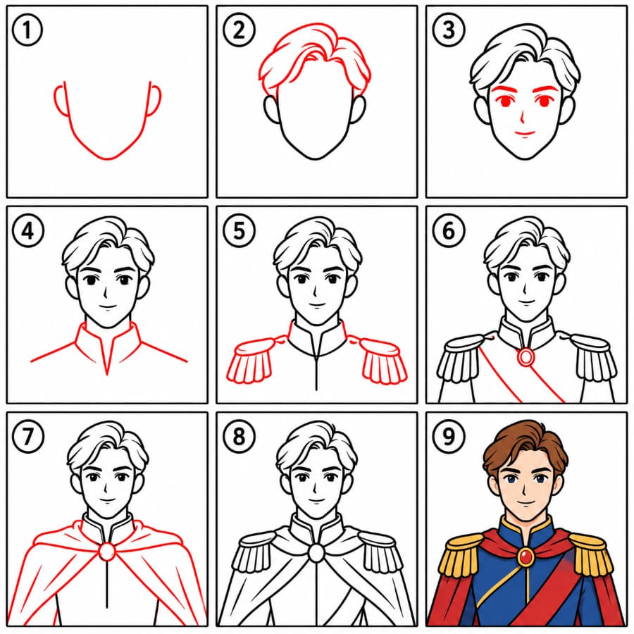 Handsome Prince Drawing Ideas