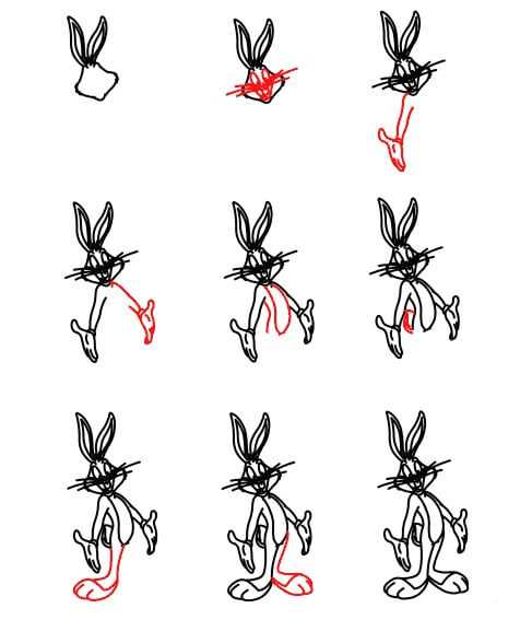 Bugs Bunny idea (3) Drawing Ideas