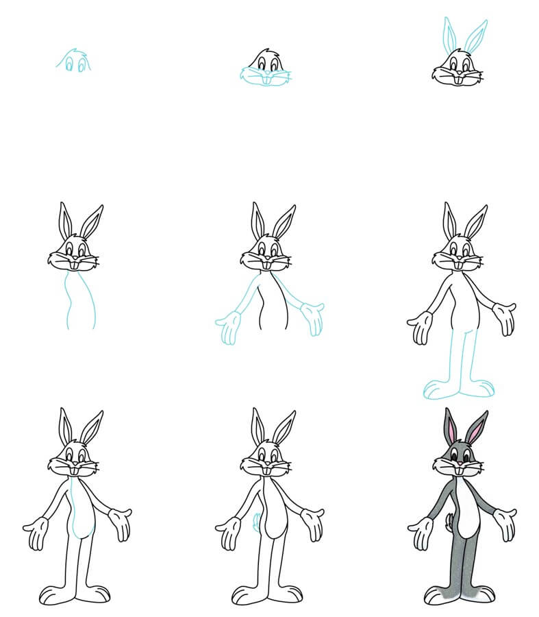 Bugs Bunny Drawing Ideas