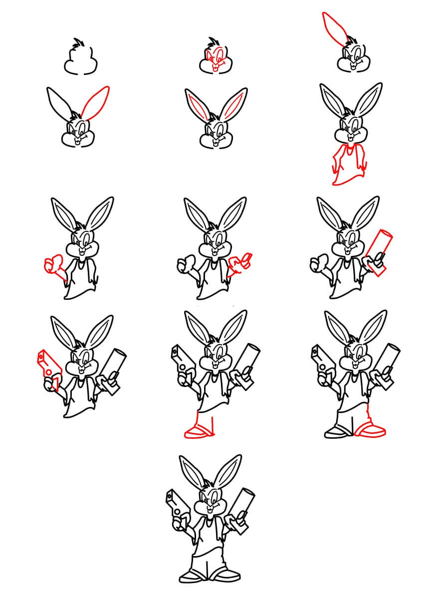 Bugs Bunny idea (8) Drawing Ideas