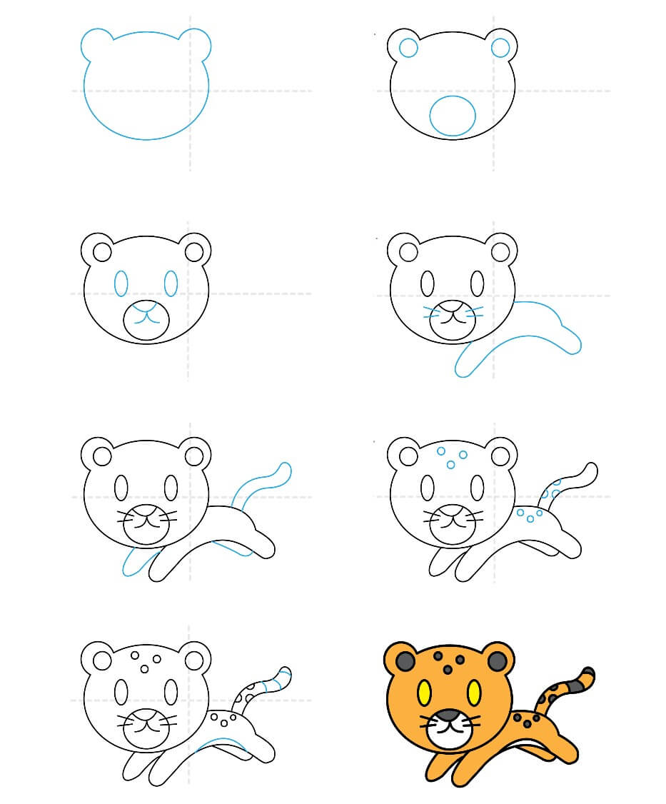 How to draw Leopard idea (10)