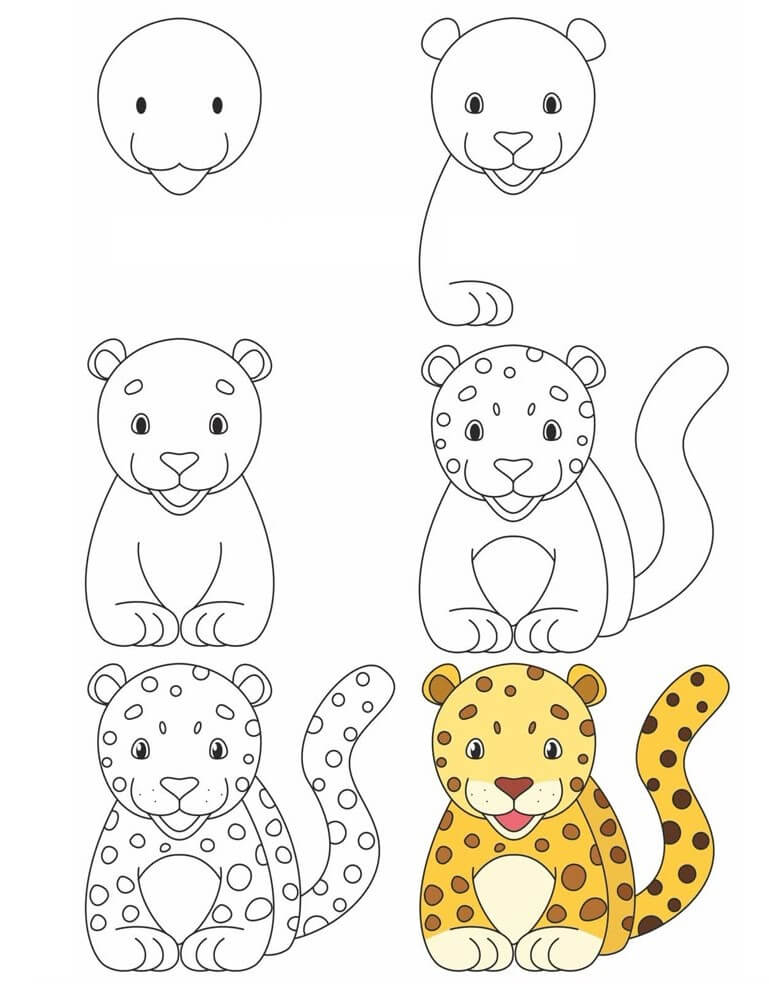 How to draw Leopard idea (2)