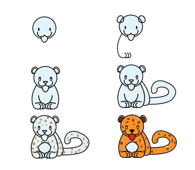 How to draw Leopard idea (4)