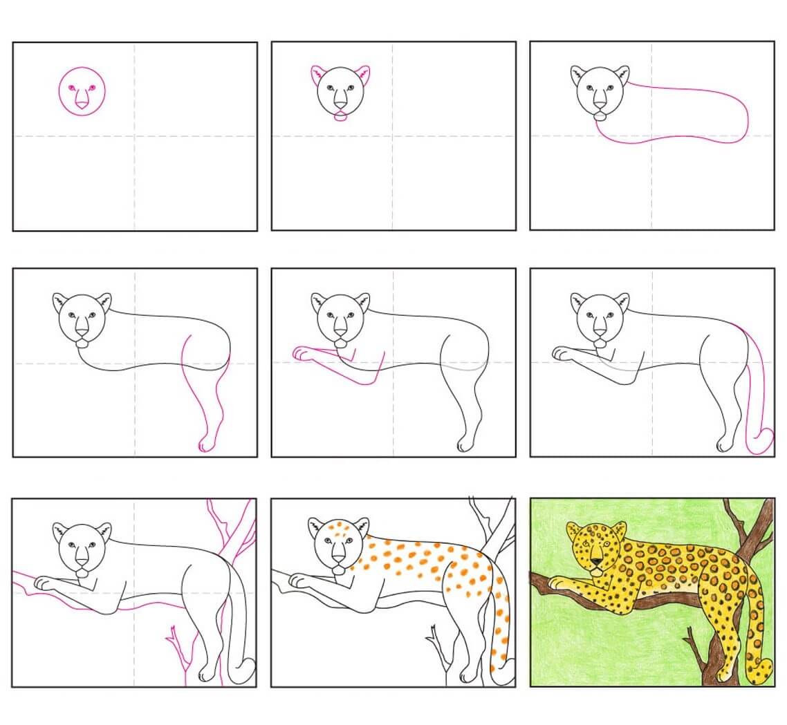 How to draw Leopard idea (8)