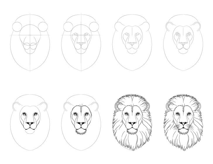 Lion Face idea (1) Drawing Ideas