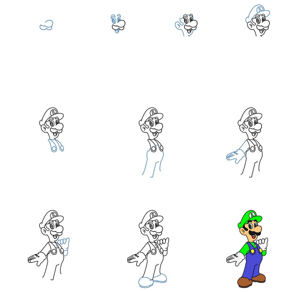 Luigi idea (2) Drawing Ideas