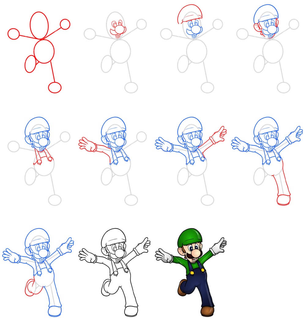 Luigi idea (3) Drawing Ideas