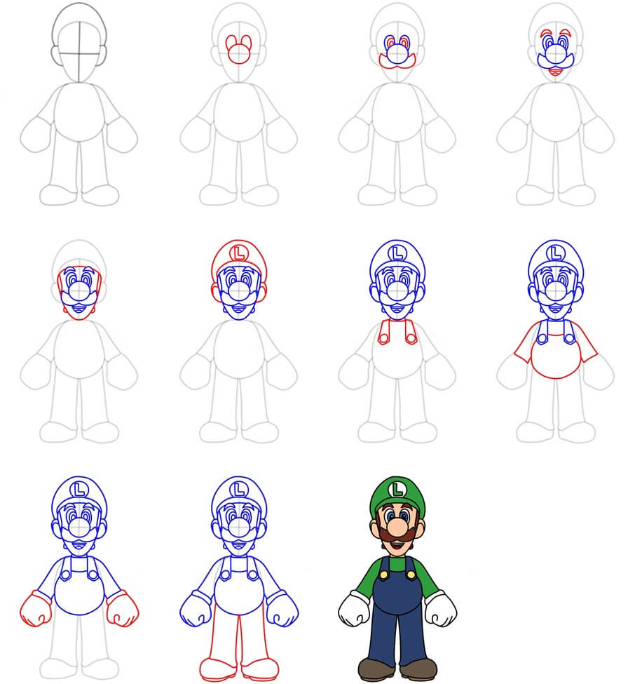 Luigi idea (9) Drawing Ideas