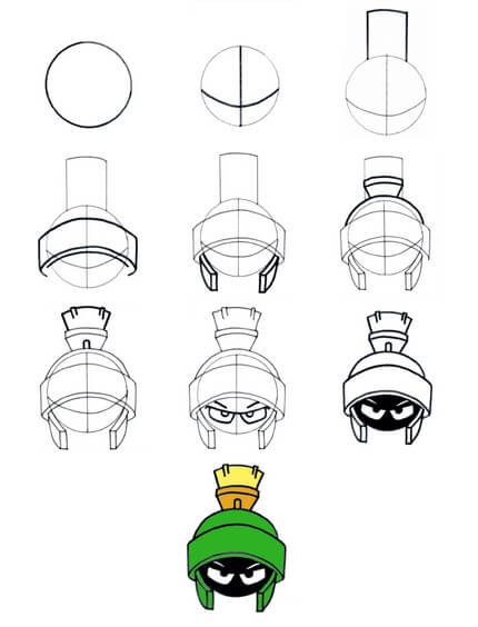 Marvin the Martian idea (9) Drawing Ideas