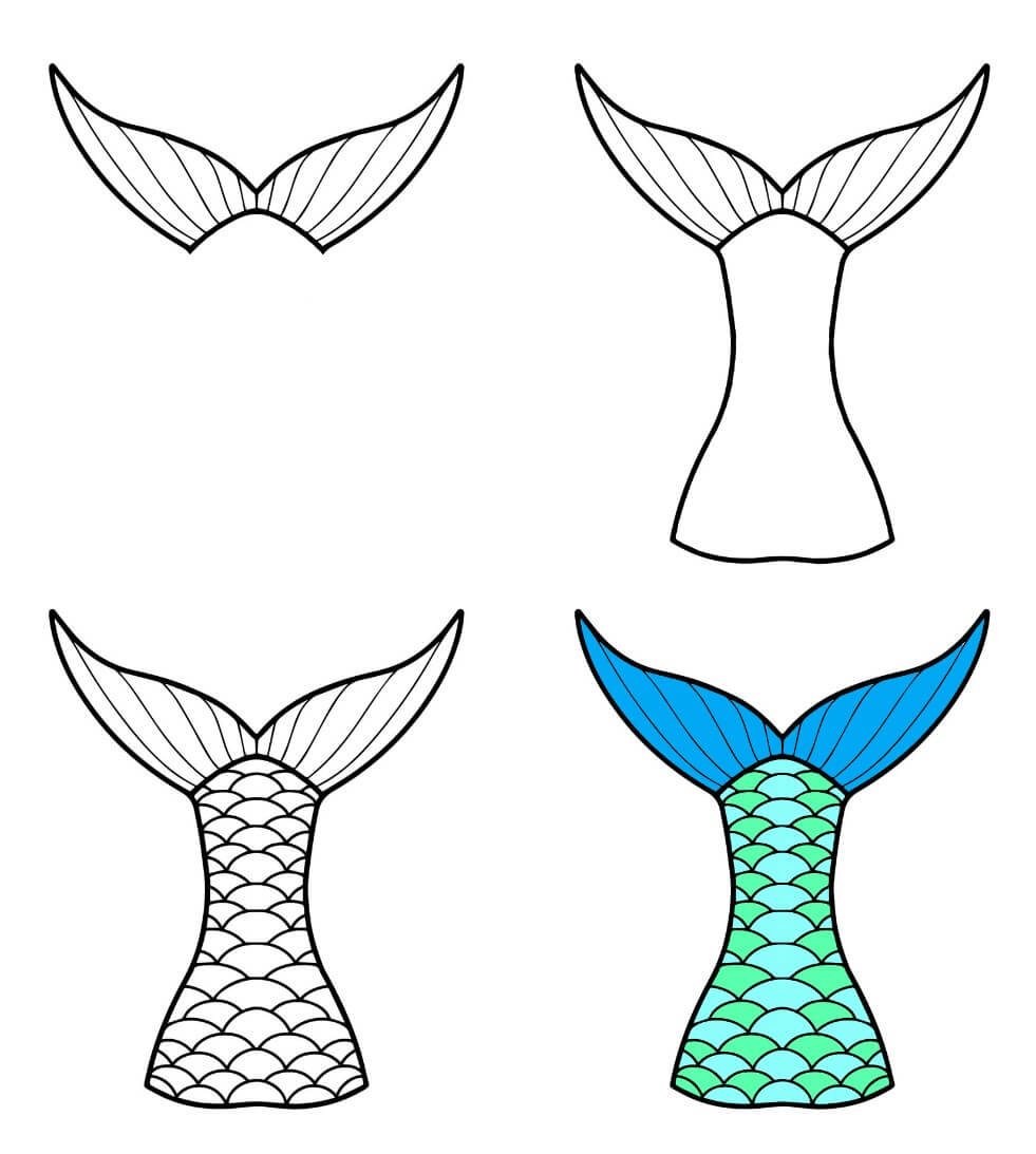 Mermaid Tail idea (1) Drawing Ideas