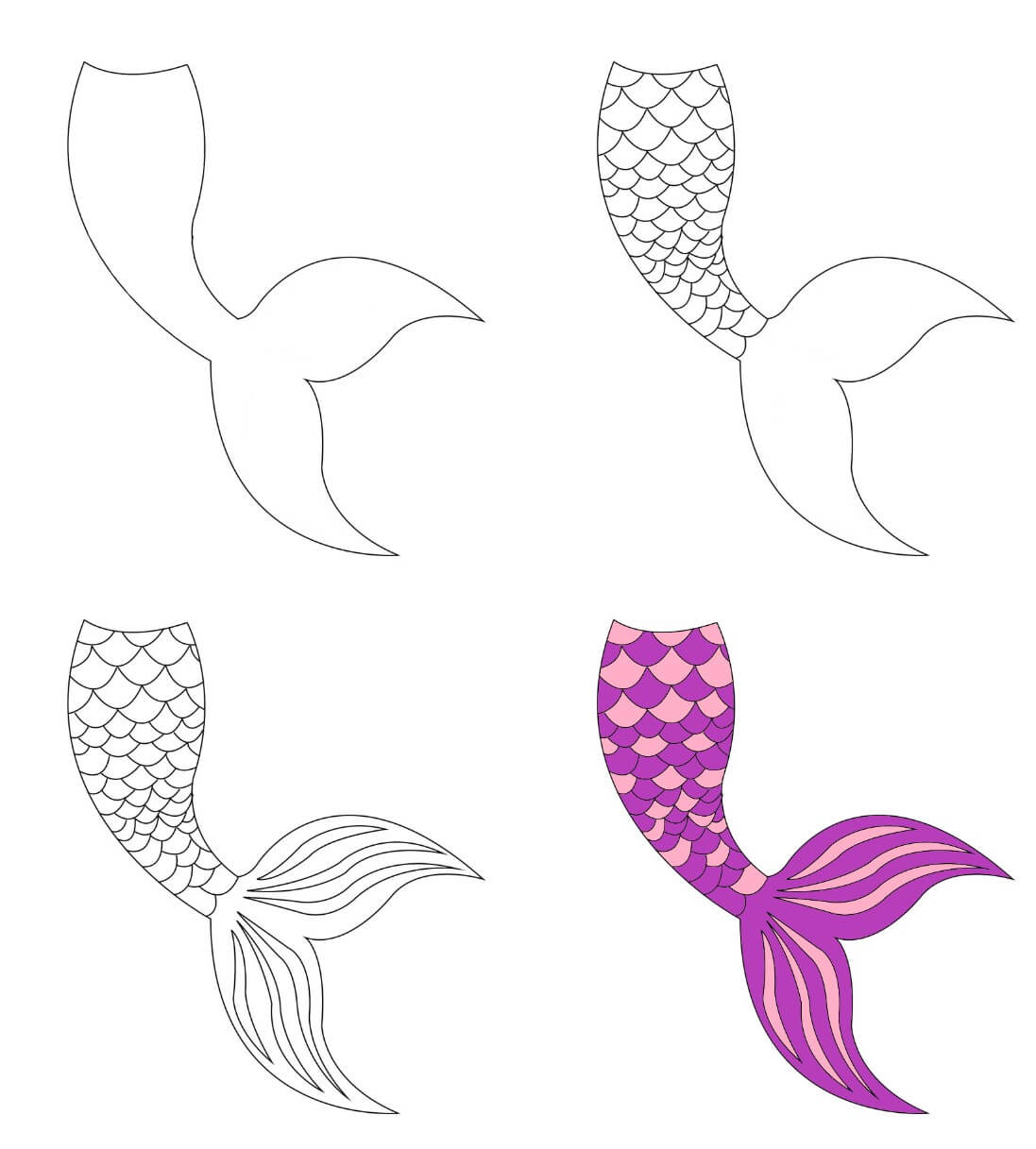 Mermaid Tail idea (4) Drawing Ideas