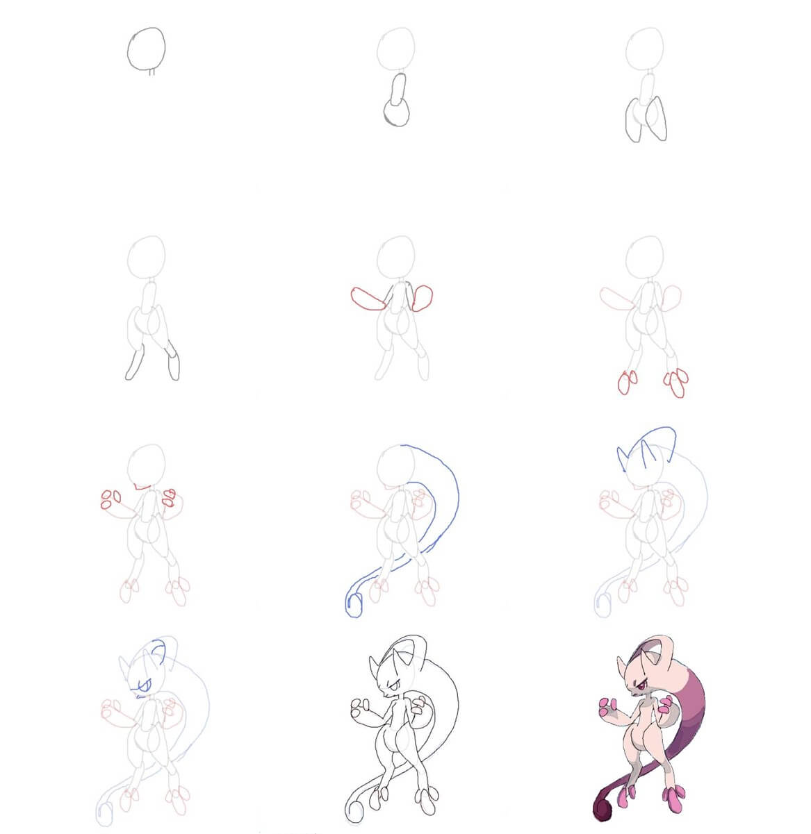 Mewtwo idea (2) Drawing Ideas