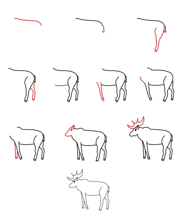 Moose idea (10) Drawing Ideas