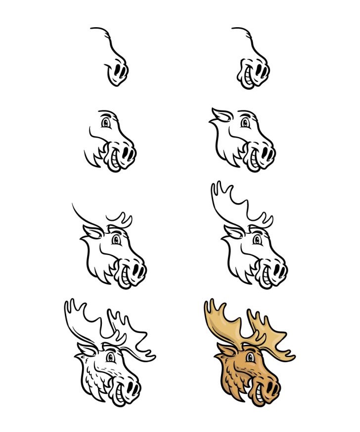 Moose idea (13) Drawing Ideas