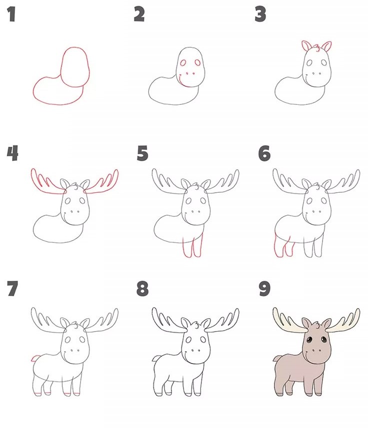 How to draw Moose idea (2)