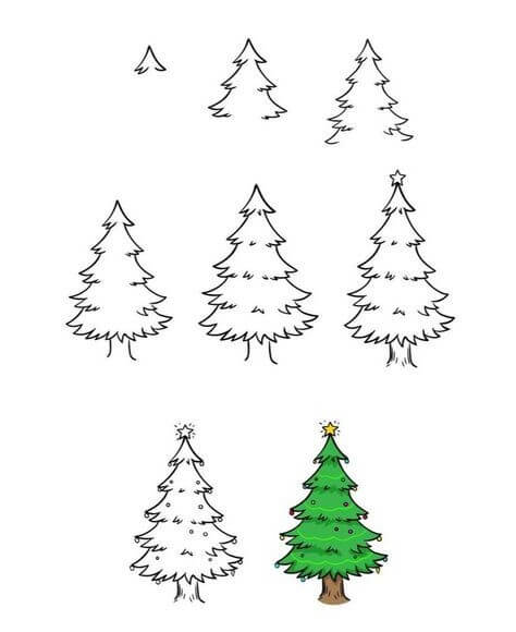 Pine Tree idea (3) Drawing Ideas