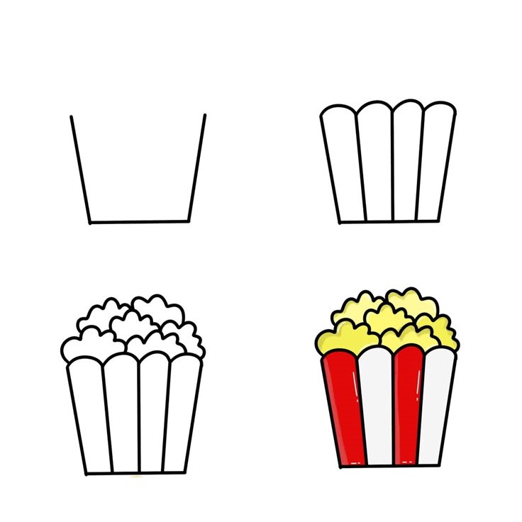 Popcorn idea (1) Drawing Ideas