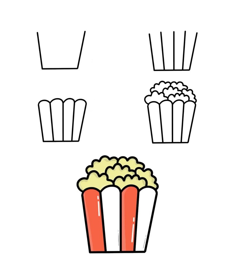 Popcorn idea (10) Drawing Ideas