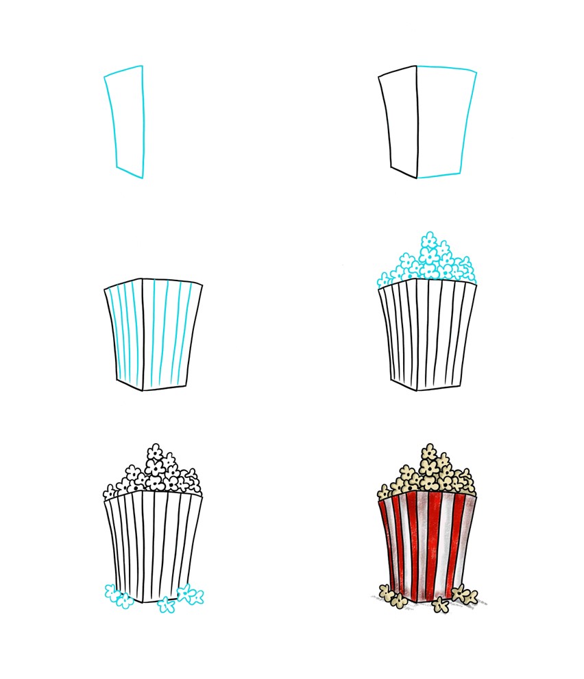 Popcorn idea (11) Drawing Ideas